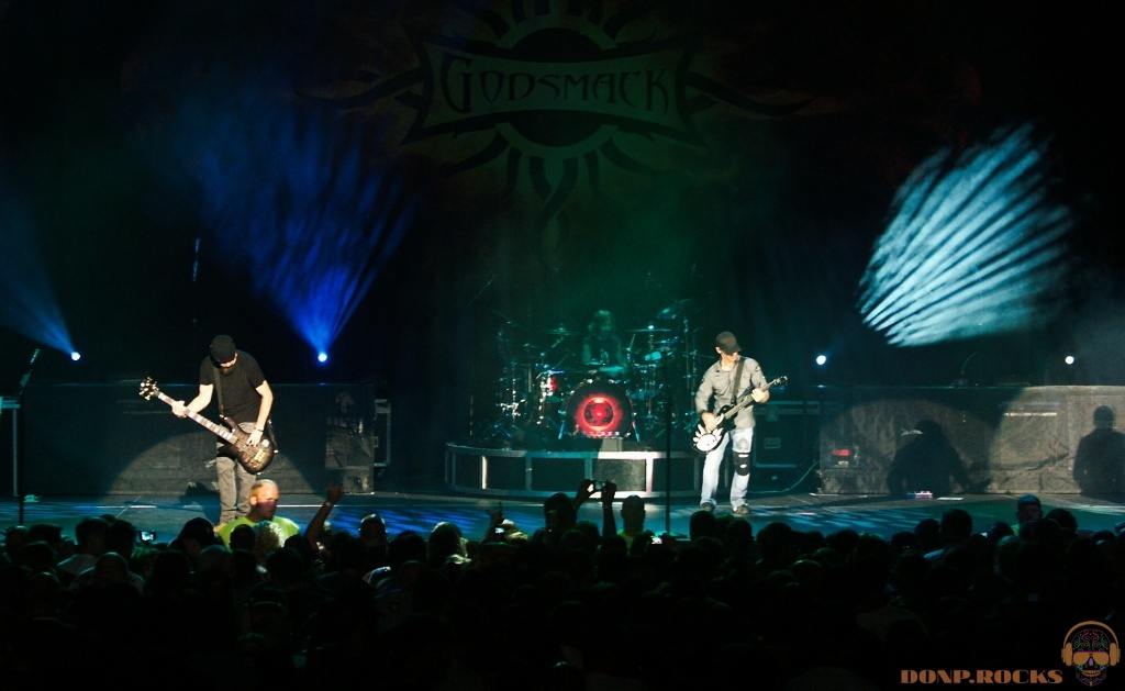 Godsmack performance in Bloomington, Illinois.