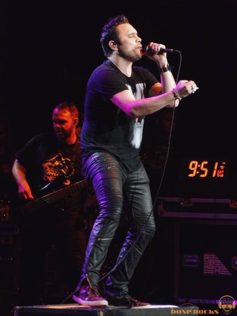 Trapt performs on the Make America Rock Again tour in Moline, Illinois.